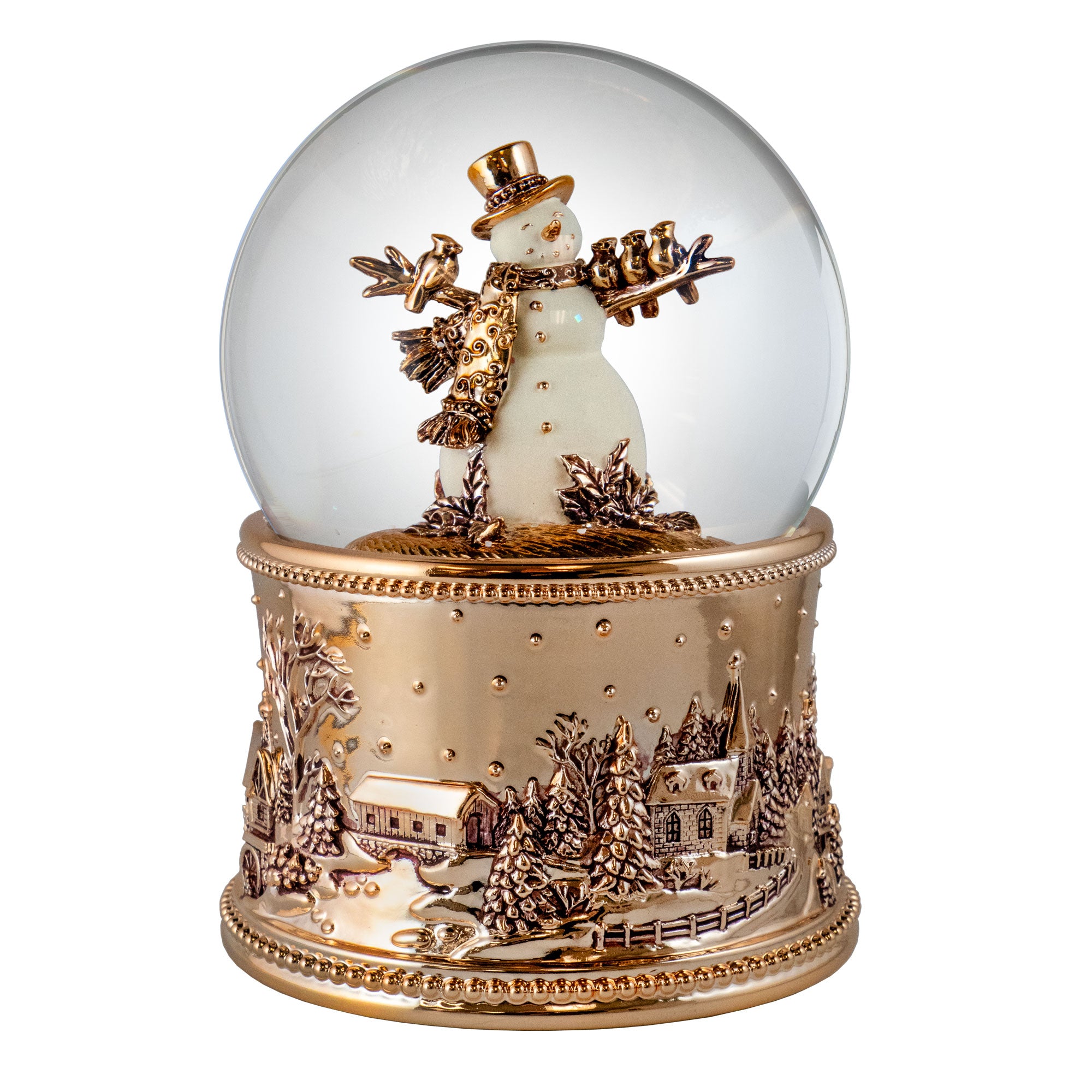 100MM Revolving Snowman Blowing Snow Globe