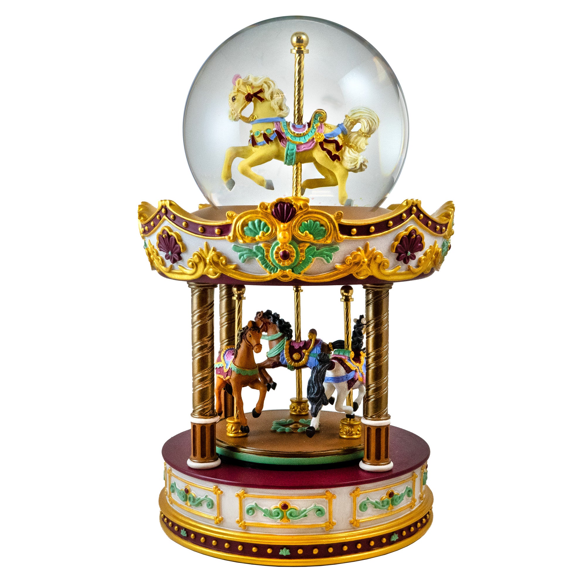 Carousel Revolving Musical Water Globe