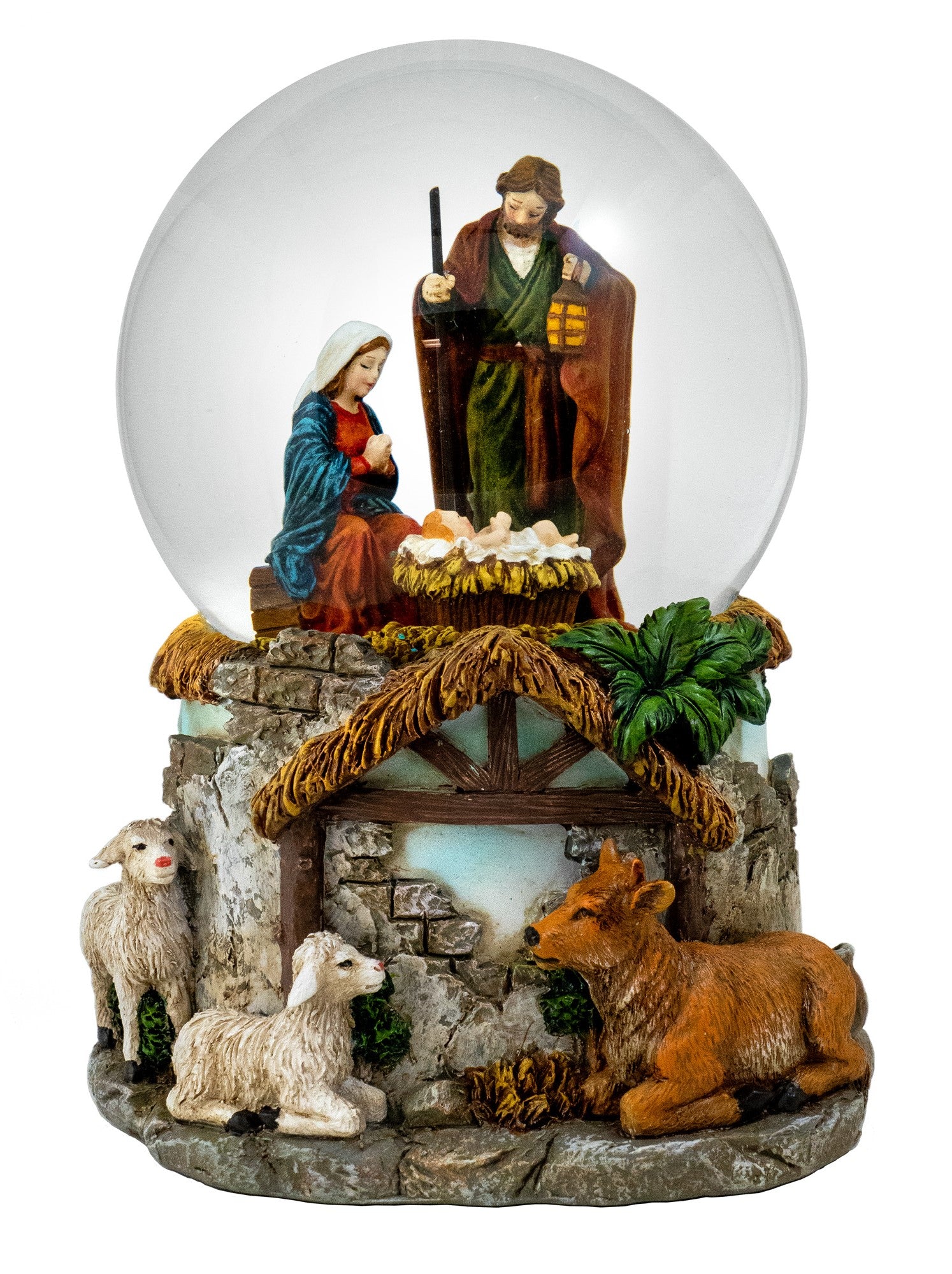 100MM Musical Holy Family Water Globe