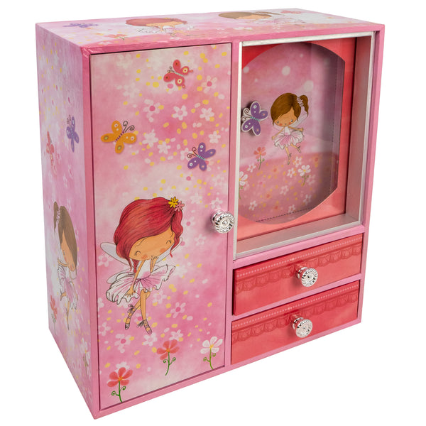 Flowers and Butterfly Fairy Heirloom Musical Jewelry Box - Unique  Collectible Music Boxes 