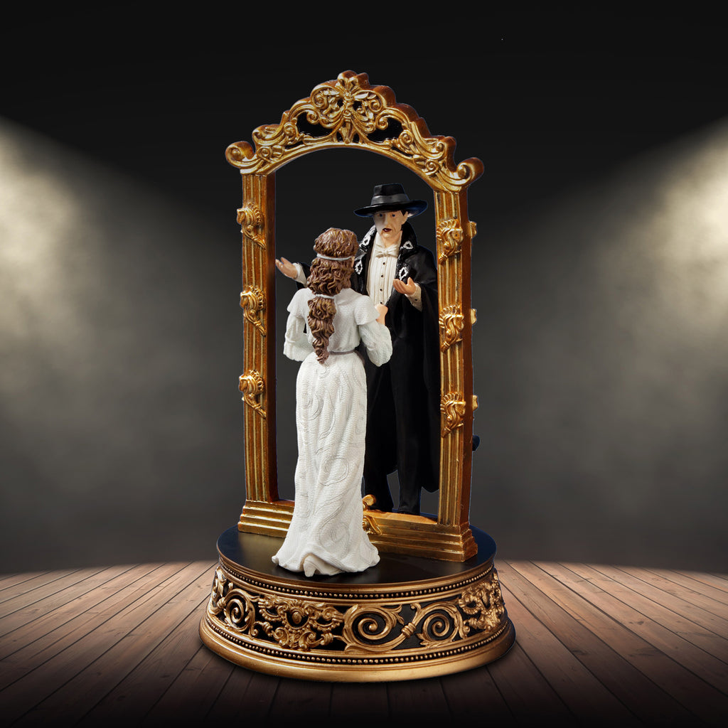 The Phantom™ & Christine Mirror Figurine - San Francisco Music Box Company